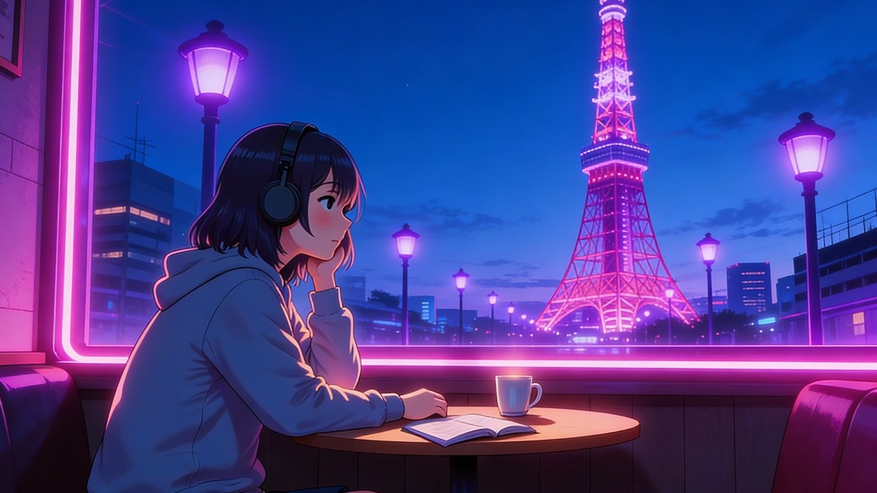 Neon City Lights & Midnight Coffee ☕ Chill Lofi Beats for Studying