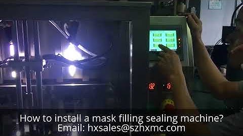 Install video for face mask filling sealing machine, operate instructions