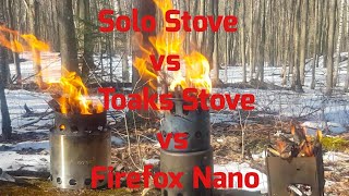 Solo Stove vs Toaks Stove vs Firebox Nano. Twig Stove Showdown!