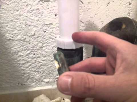 Installing Drain Pipe Utility Sink