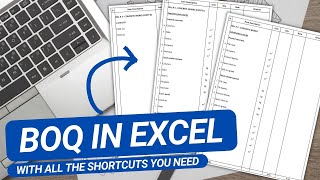 How To Form BOQ In Excel Including All Excel Shortcuts You Need
