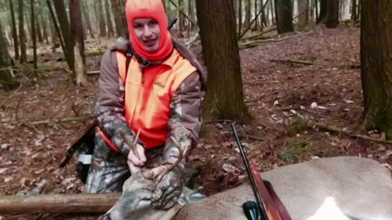 Vermont Deer Hunt, Tyler Gets first Buck YouTube