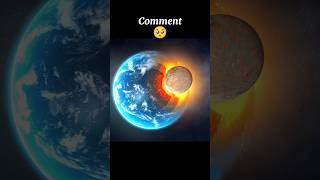 Earth hitting by the moon 🥺 #earth #moon #shorts