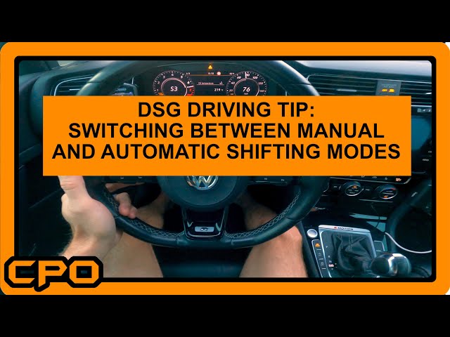 MK7/MQB DSG Tip : Switching between Manual and Auto Mode class=