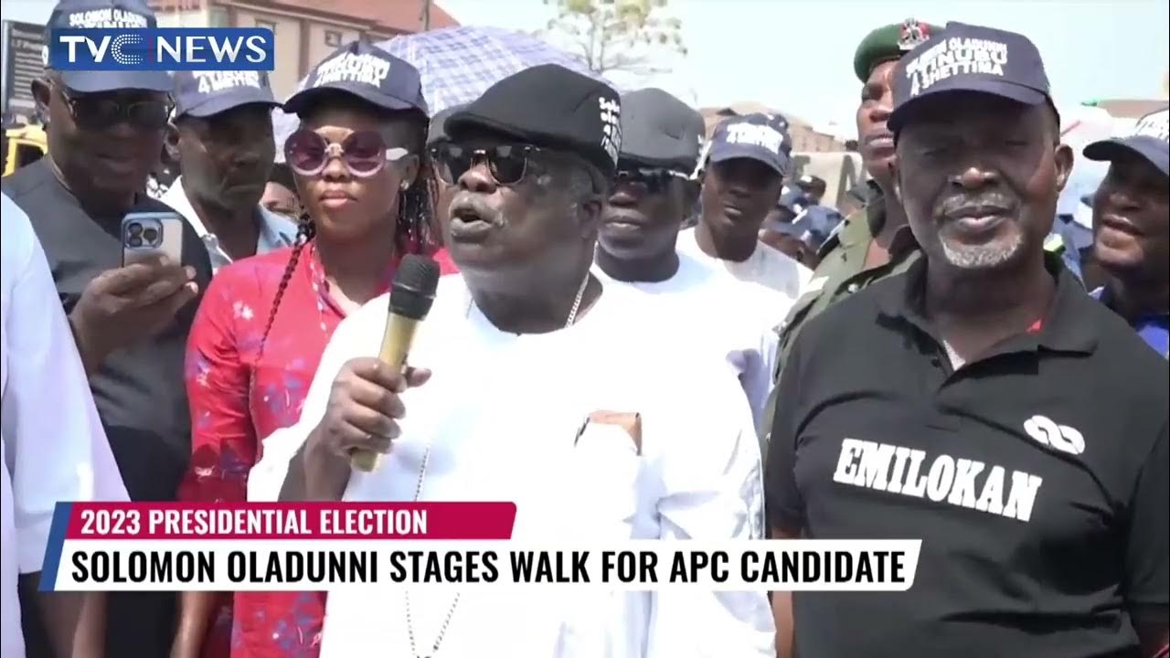 Solomon Oladunni Stages Walk For APC Presidential Candidate