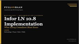 Infor LN Implementation: Must-Know Essentials Every Consultant Needs screenshot 1