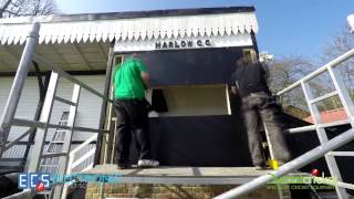 Durant Electronic Scoreboard Installation Timelapse