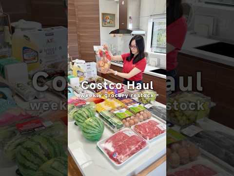 Costco Weekly Shopping💸🛒🍎#asmr #weekend #grocery #costco #costcofinds #restock #kitchen #pantry
