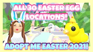 ALL 30 ADOPT ME EASTER EGG LOCATIONS! 🥚 Easter Hunt 2021 Update! 🐰♡ Roblox Adopt Me! | JasPlayss