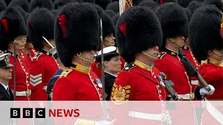 Troops perform Royal Salute in Buckingham Palace garden following King Charles Coronation  BBC News