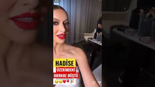 Hadise üzerindeki bornoz düştü bakın ne gözüktü Resimi