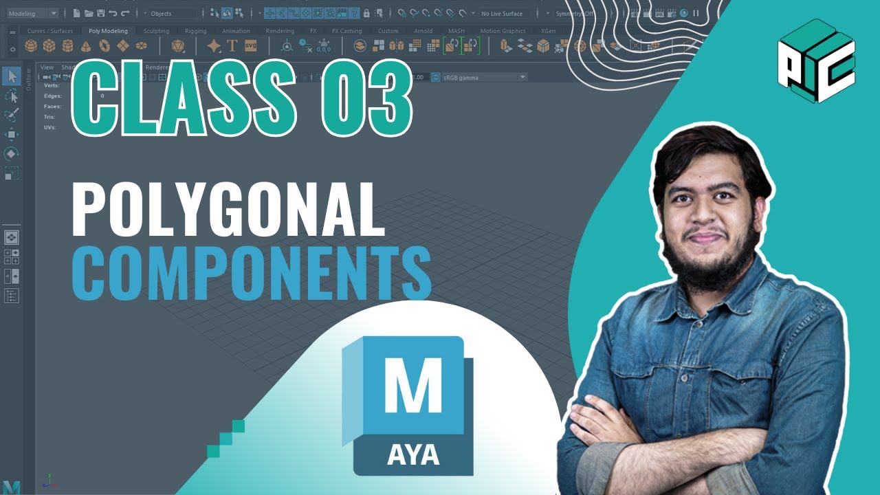 Class 03: Vertex, Edge, Face in Maya (Begins with Maya) | Free Course