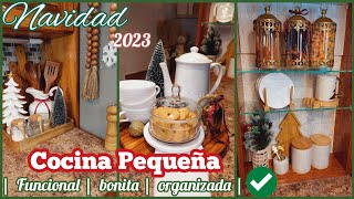 cómo DECORAR COCINA PEQUEÑA SIN GASTAR // Decoración Navideña 2023