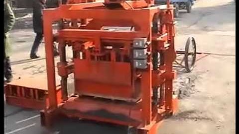 shandong hongfa QTJ4-40B2 block machine install way (part 1)