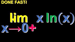Limit x ln x as x approaches 0 from the right
