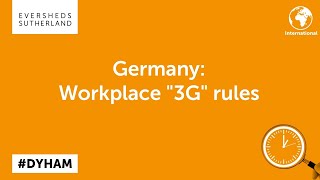 Workplace 3G rules in Germany