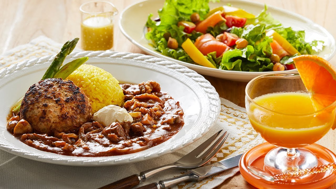 ひと皿で2種楽しめる洋食プレート＜201904_セレクトクラスAメニュー