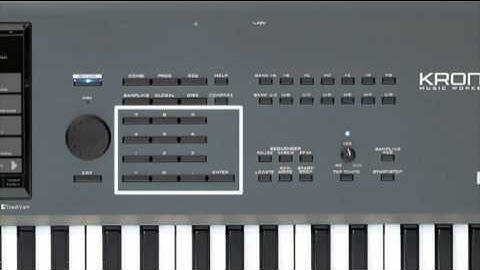 Korg Kronos Music Workstation Video Manual Part 1- Introduction and Navigation