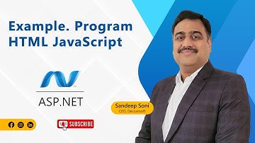 Example: Program HTML JavaScript using ASP.Net | ASP.Net Videos Tutorial for Beginners
