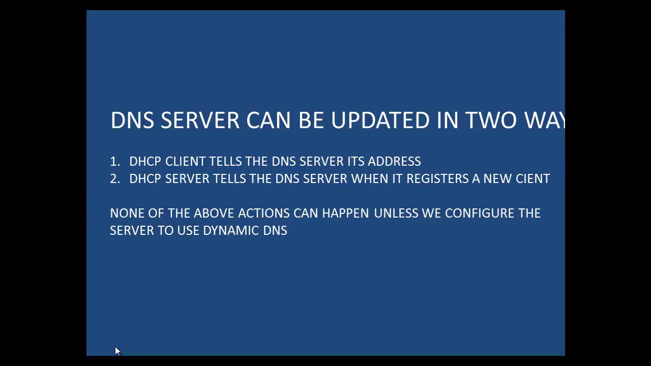 DNS Name registration and DHCP name Protection - Etechtraining.com ...