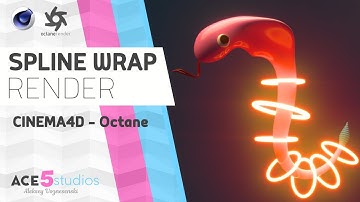 C4D: Spline Wrap Deformer Tutorial Part 2 - Octane Render