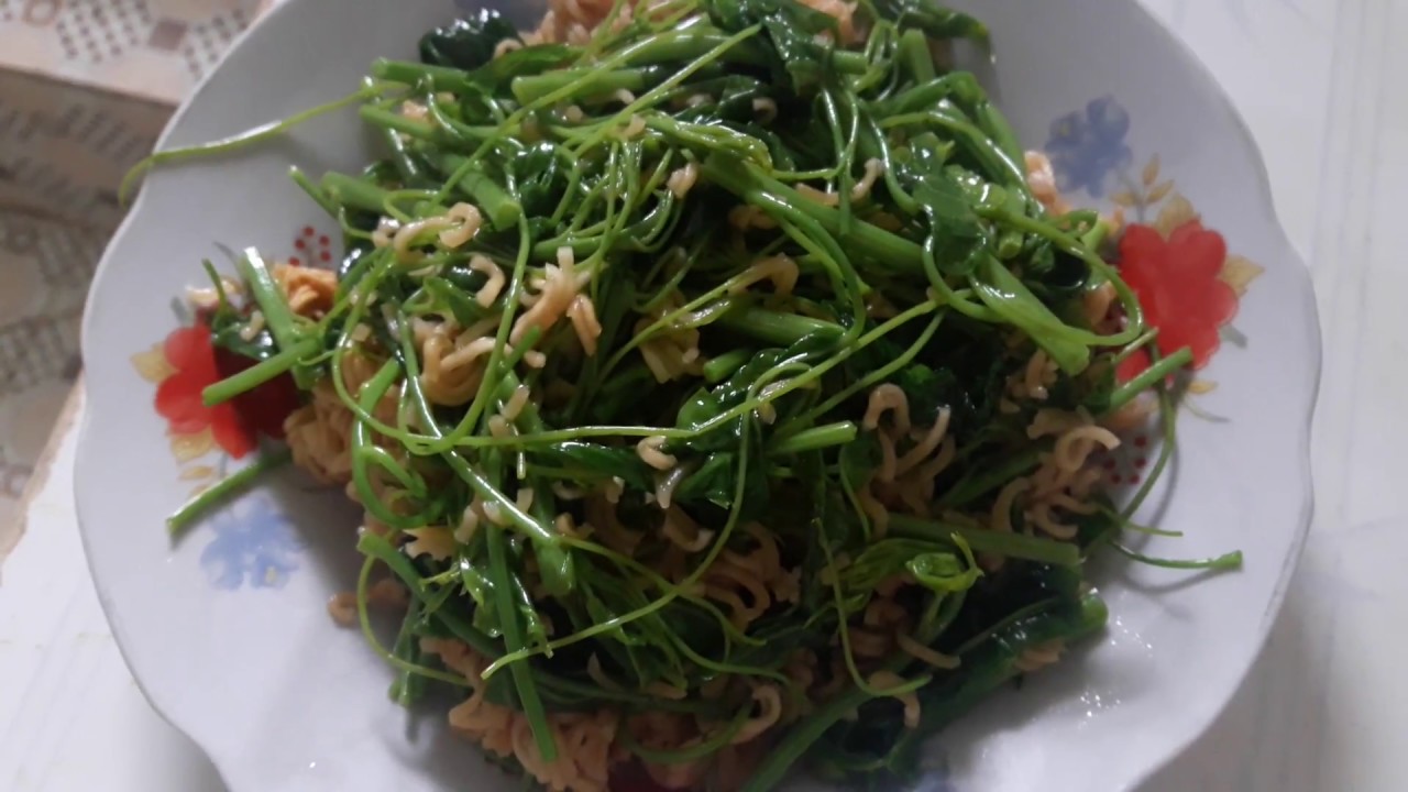 Cách xào rau dạ hiến( rau bò khai rừng) đặc sản Cao Bằng - YouTube
