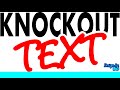 Knockout Text The Easy Way Using Inkscape | How To Do Knock Out Text Using Free Graphics Software