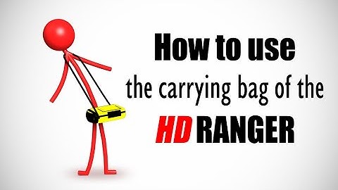 How to use the carrying bag of the HD RANGER TV Signal analyzers