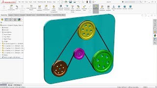 SolidWorks tutorial Belt and chain