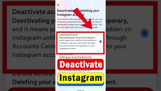 Deactivate instagram account | disable ig account | deactivate ig disable insta id deactivate insta