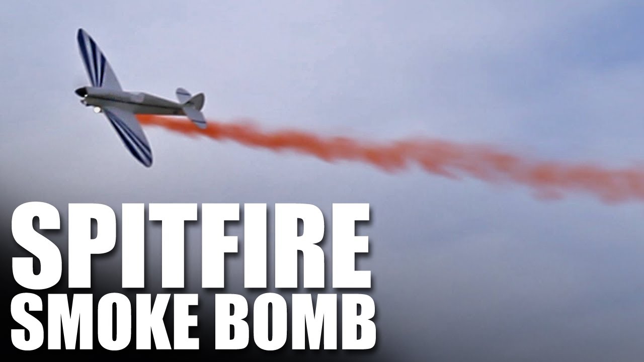 Flite Test - Smoke Bomb on a Spitfire - YouTube