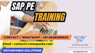 💻 SAP PE Training | Online Certification Course | by Vistasparks Solutions 🚀