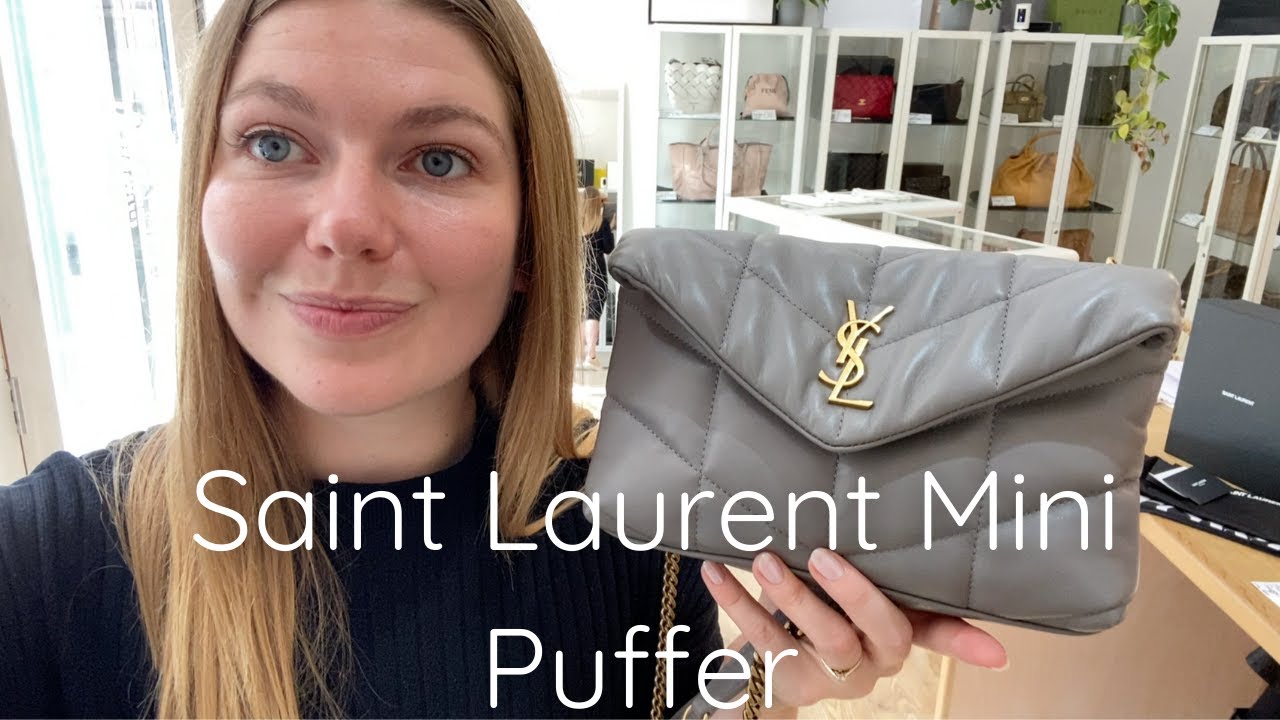 ysl puffer clutch