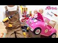 メルちゃん車のしゅうり 車屋さん修理工場 / Mell-chan Car Repair Shop | Workbench and Toy Tools Set