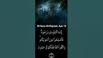 سورة الحجرات أية ١٠ ياسر الدوسري Quran