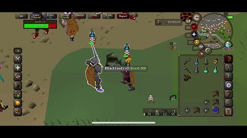 Oldschool RuneScape mobile pking on my iPhone 13 pro