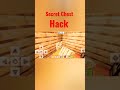 Secret chest hack  minecraft shorts viral hack minecraft