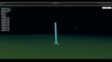 Unity rocket 1km altitude landing tests