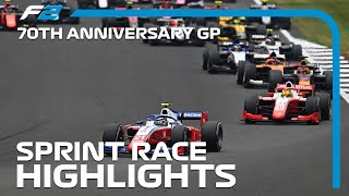 F2 Sprint Race Highlights | 70th Anniversary Grand Prix 2020