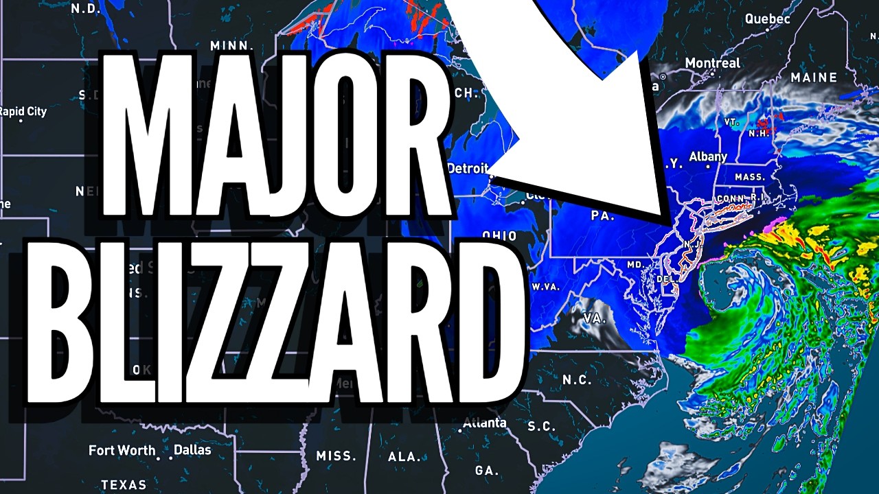 MAJOR Blizzard to Slam the Mid Atlantic Tomorrow... - YouTube