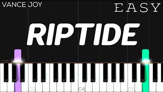 Video thumbnail of "Vance Joy - Riptide | EASY Piano Tutorial"