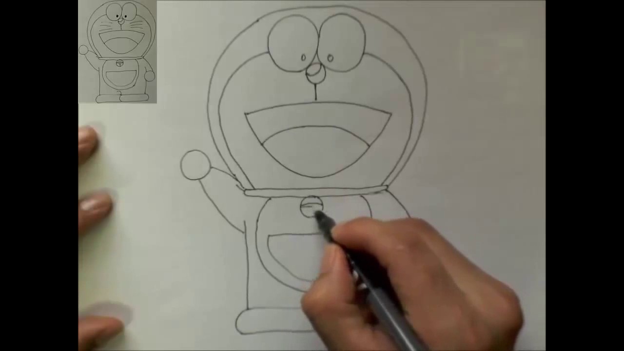 Cách Vẽ Doraemon Đơn Giản - How To Draw Doraemon - Anime+ - Youtube