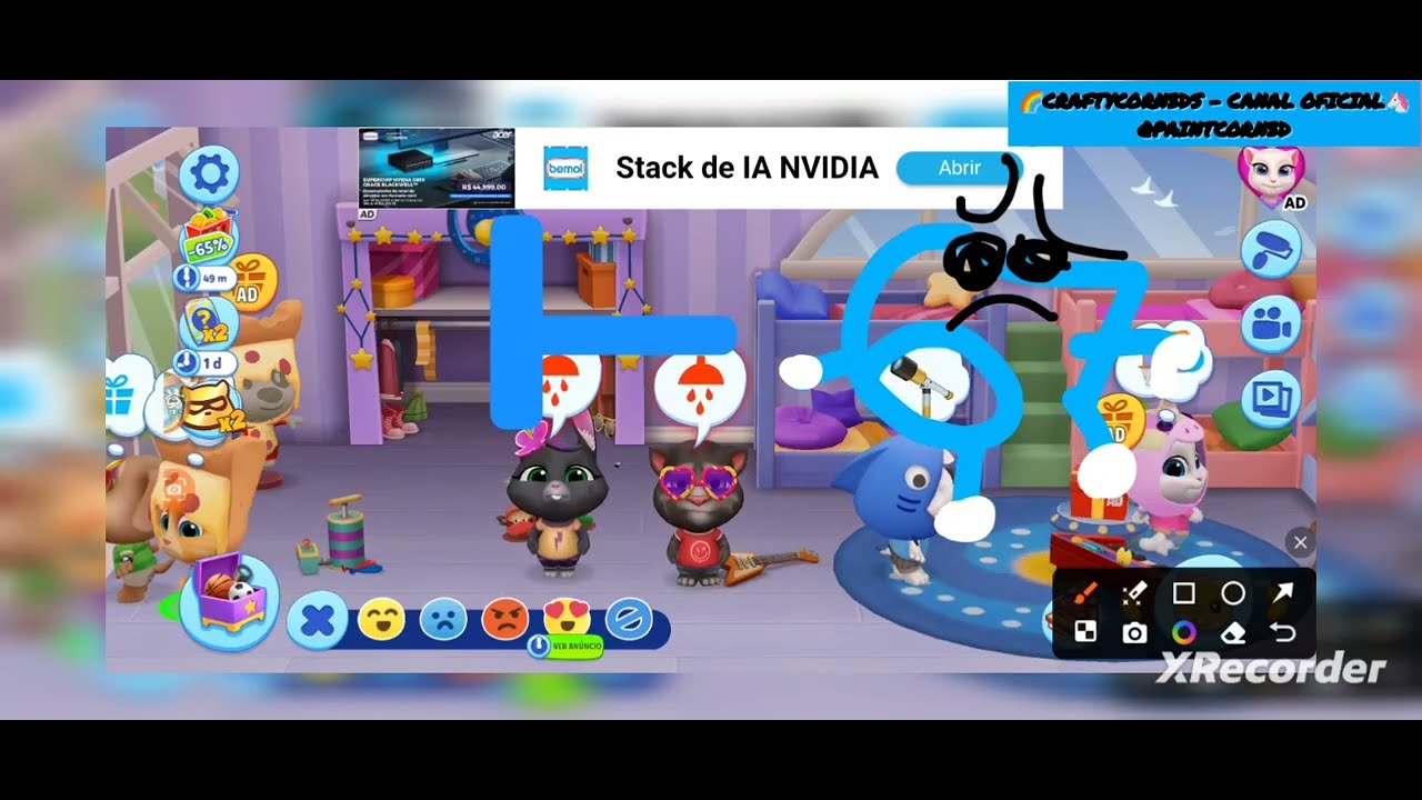 Tom Em6️⃣O 67 Invadiu A Casa Do Tom!!!!7️⃣(Leiam A Descrição)#DivertidaMente2 #SuperMarioGalaxyMovie