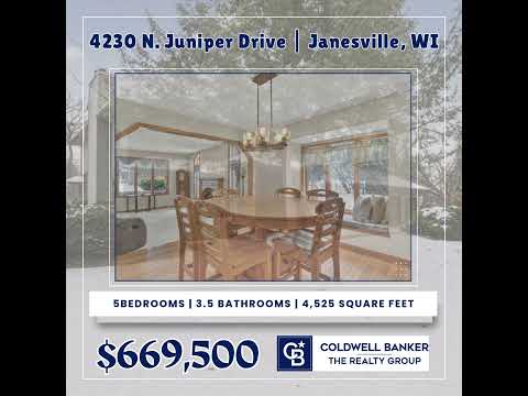 4230 N Juniper Dr., Janesville, WI home video tour