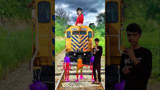 😱Alien Dance Showdown 💚💛💖 vs Train Driver Tom | Epic VFX Battle! #funny #ytshorts  #shorts #viral