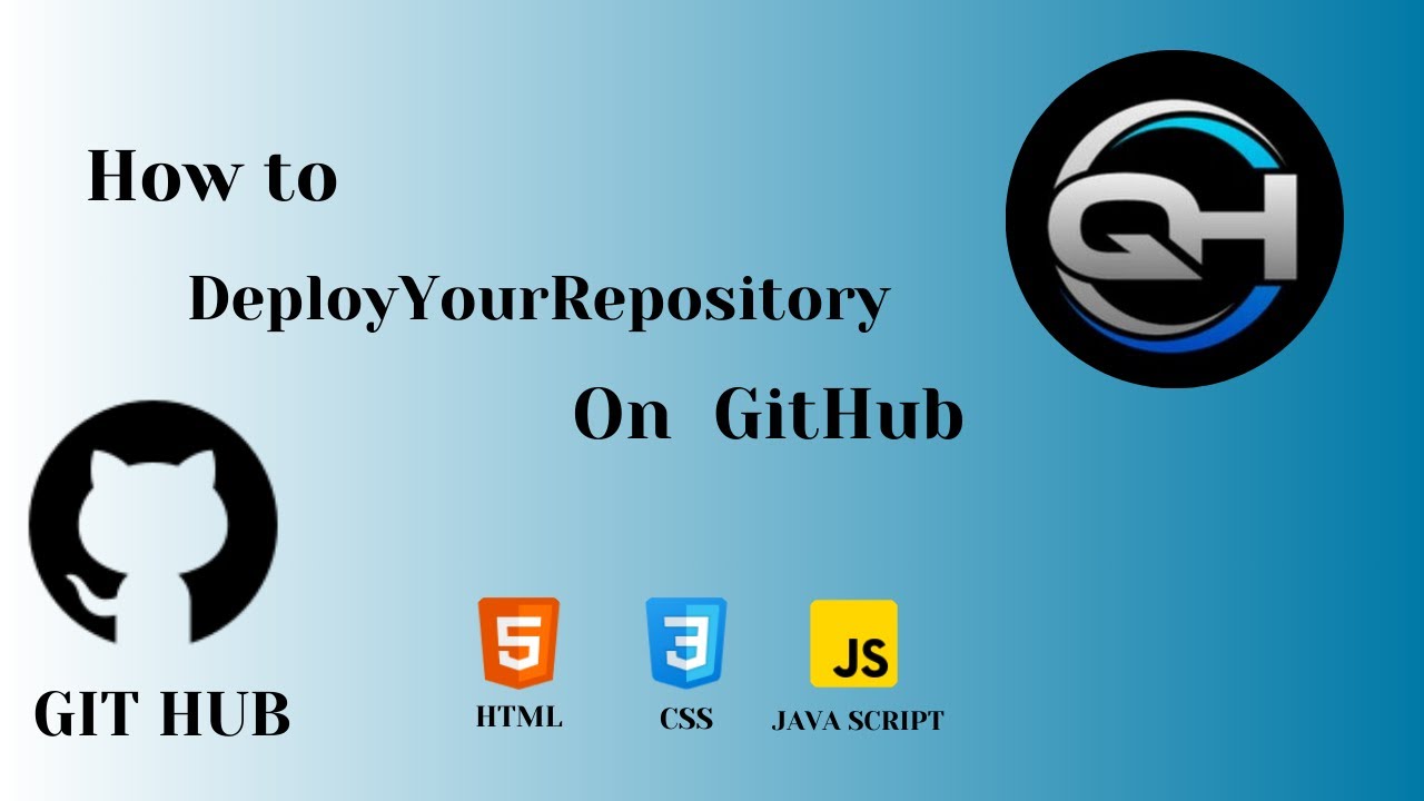 How to deploy a repository in GitHub - YouTube