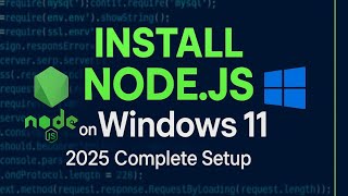 How to install Node.js in Windows 11 [2025 Update] in HINDI | Download & Run Node.js in Easy Steps 🚀
