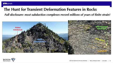 CIG 2020 Tectonics Community Workshop. Session 3 (July 28) Keynote: Whitney Behr ( ETH Zurich).