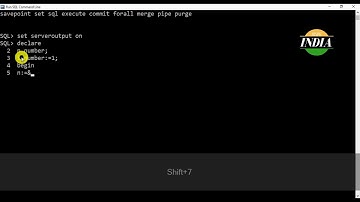 How to print 1,2,3,......N using PL/SQL | how to print N number using plsql