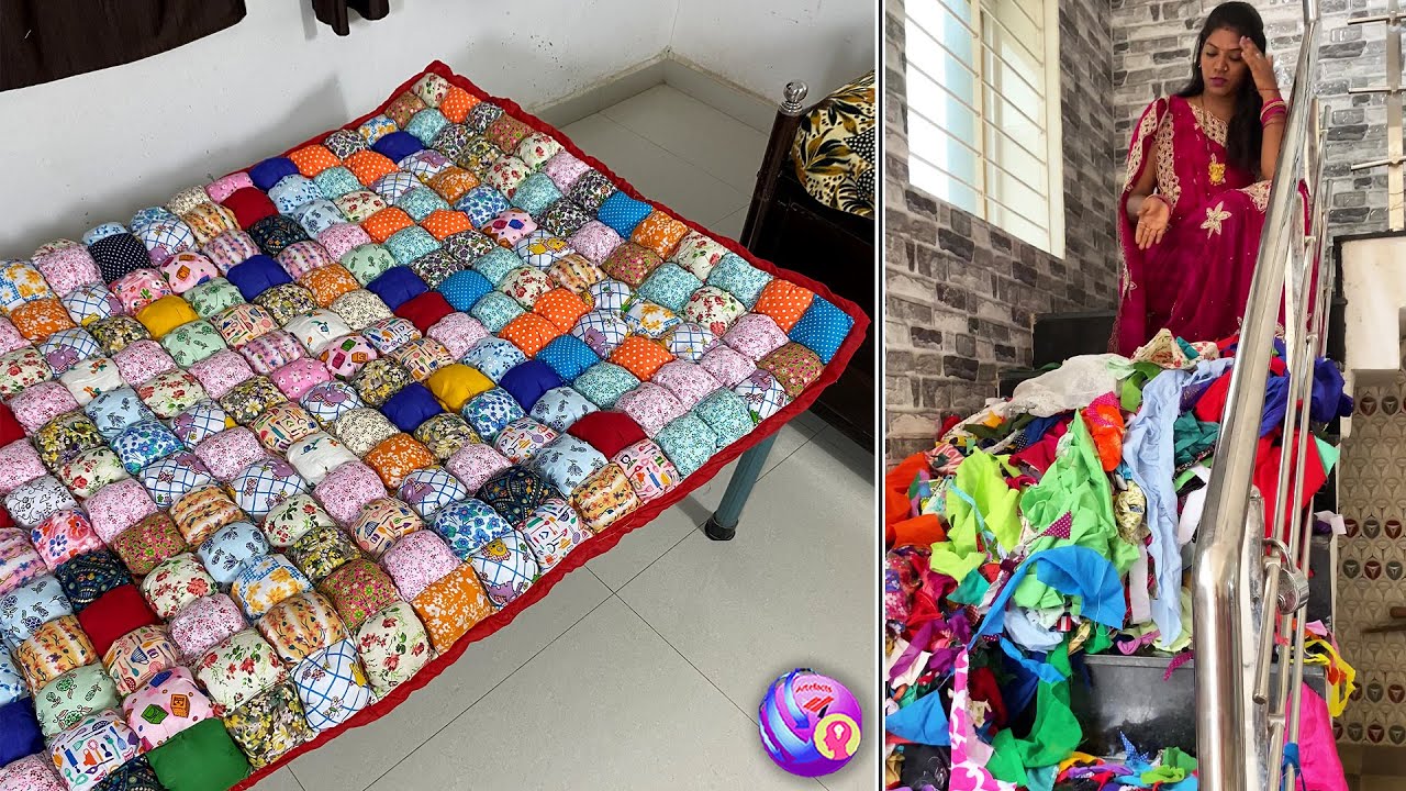 How to make Bubble Quilt - Puff Quilt - YouTube